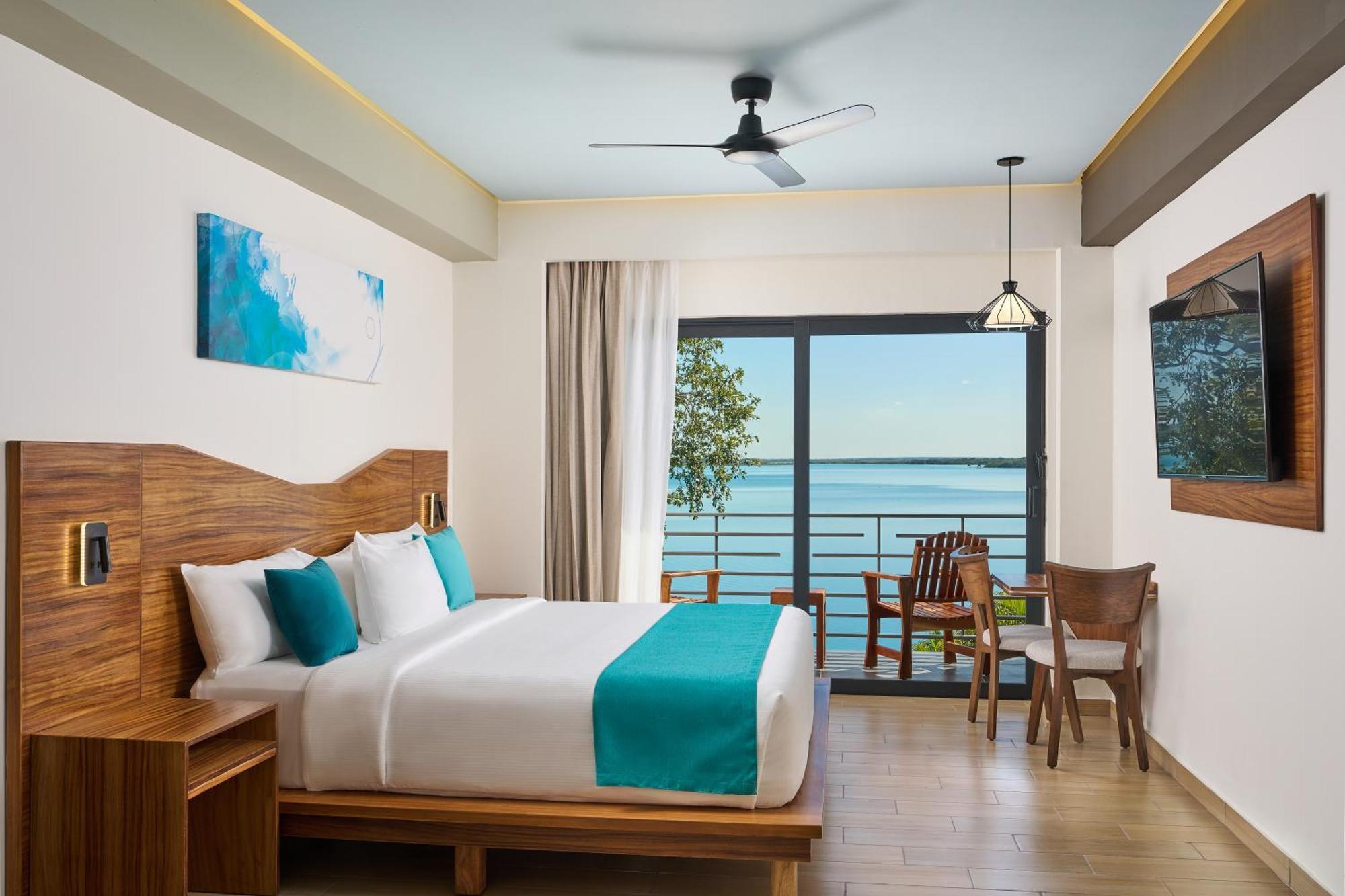 Cristalino Lagoon Front Hotel, Restaurant & Spa Bacalar Buitenkant foto