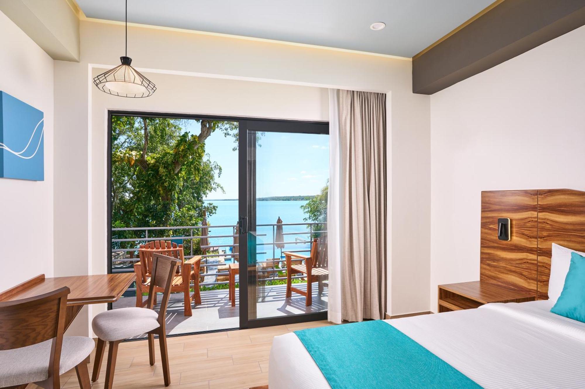 Cristalino Lagoon Front Hotel, Restaurant & Spa Bacalar Buitenkant foto